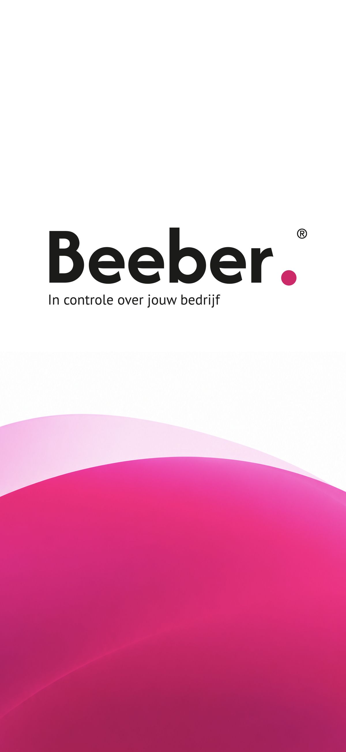 Beeber splashscreen op mobiel
